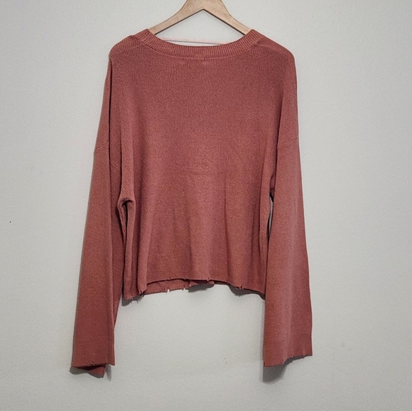 New!525 America Cozy Rust Cardigan Sweater - Picture 3 of 10